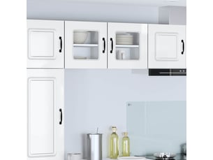 Meuble mural de cuisine | armoire de cuisine blanc brillant 40x31x40cm shl6849