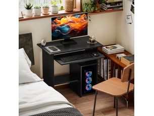 Meuble informatique enfant MIVRAY 80 cm coloris noir
