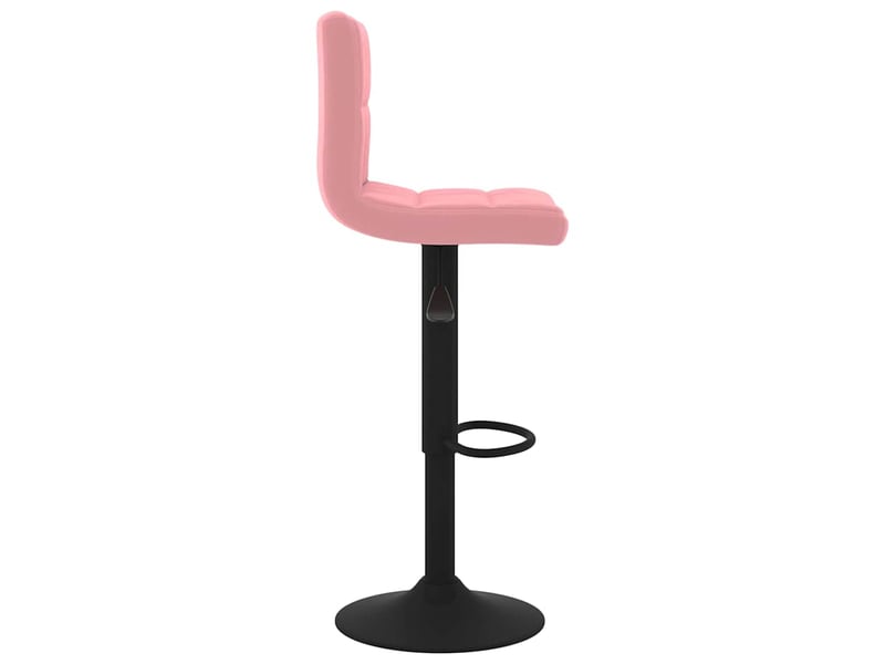  Lot de 2 tabouret de bar, chaise de bar rose velours shl12437  - Conforama E