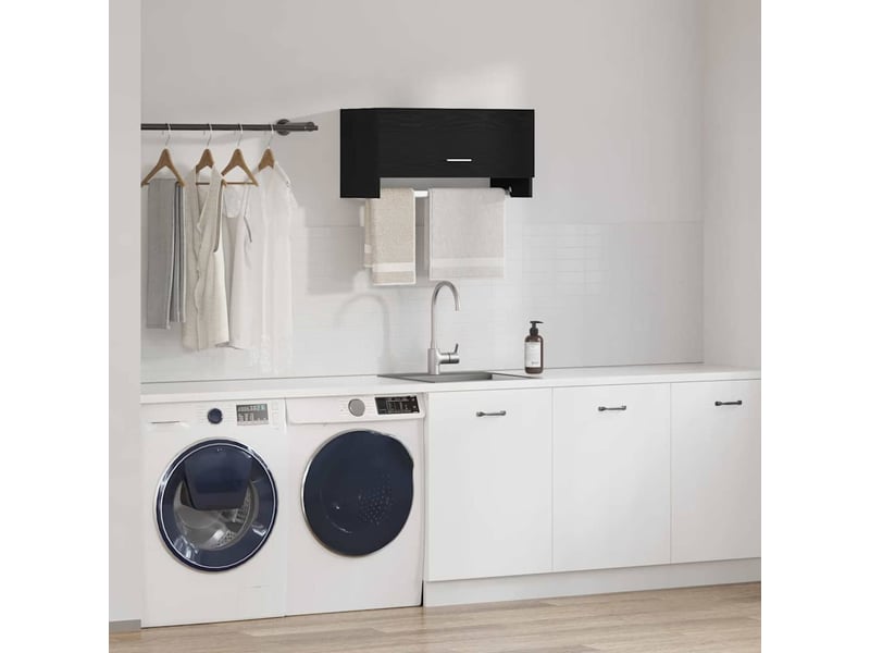  Armoire chambre, armoire de rangement chêne noir 70x32,5x35 cm bois d'ingénierie  - Conforama D