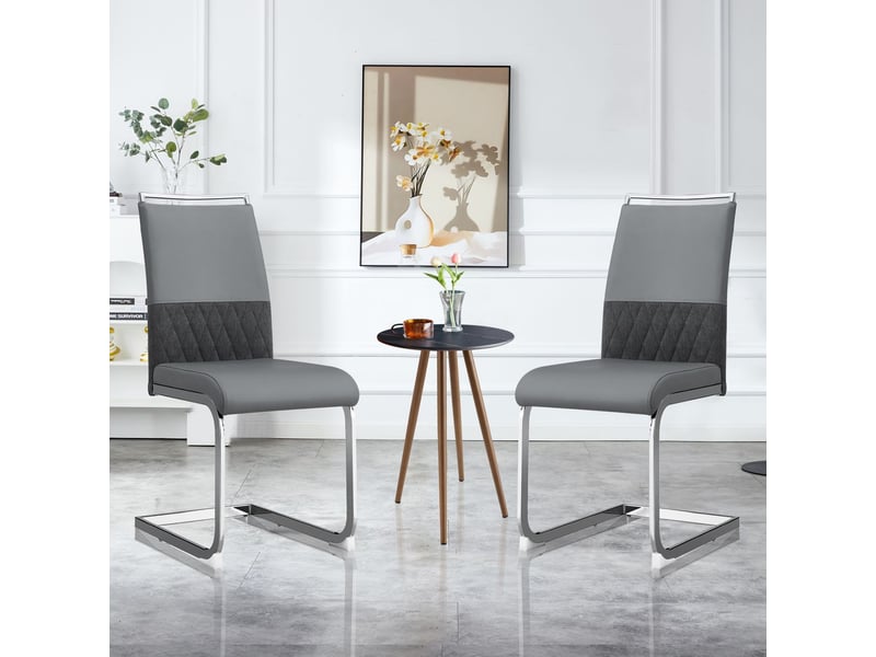  Table salle à manger, design moderne ergonomique table à manger, dossier rembourré confortable, surface facile d'entretien  - Conforama B