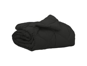 Duvet - couette d'été simple 200 x 155 cm été 200 gsm noir