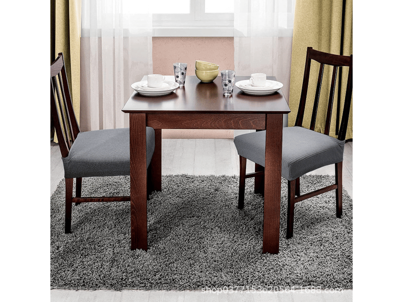  Housse de chaise grise, taille universelle, tissu spandex amovible, facile à nettoyer XLH-ZLS-009236ZLS - Conforama B