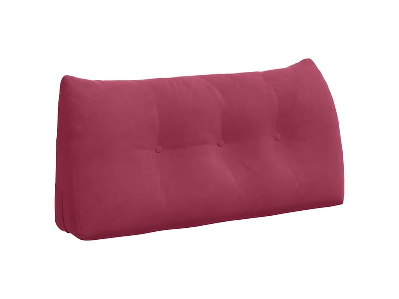  Coussin de dos, coussin de dossier bordeaux 100 x 24 x 50 cm velours cf54576  - Conforama A