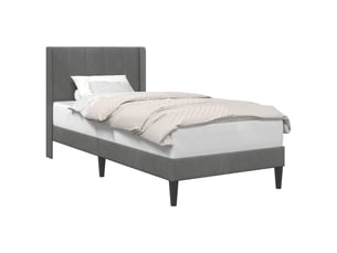 Lit simple 100x200 cm coloris gris