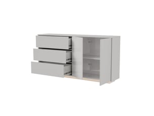 Armoire coloris blanc largeur 160 cm