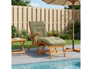 Coussin de transat, coussin pour bain de soleil vianen 100 % polyester vert clair cf56368