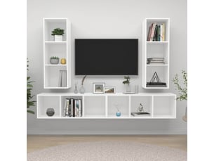 Meuble tv coloris blanc 37 cm <strong></strong>  <strong></strong>