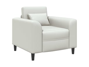 Fauteuil relax manuel VIDAXL  Simili blanc