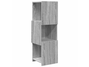 Meuble d'angle, meuble de rangement salon 30,5x30x95cm bois d'ingénierie gris sonoma