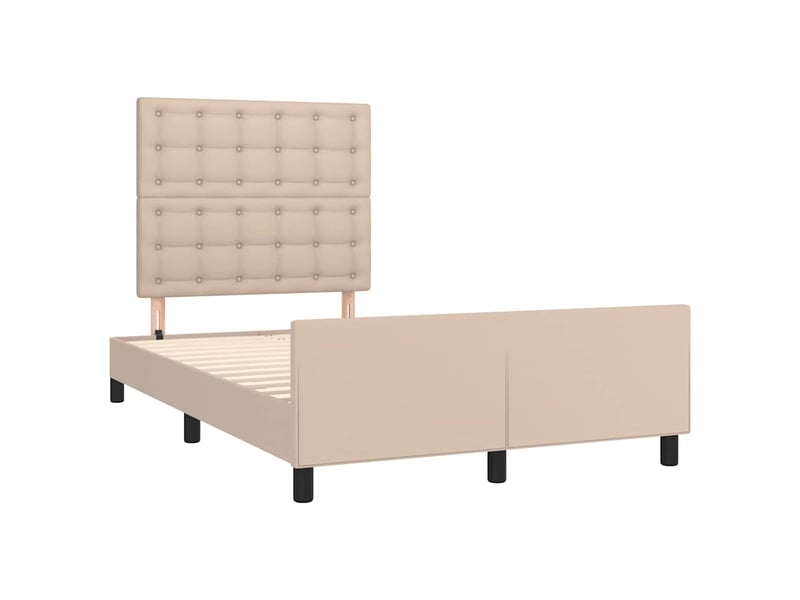  Lit double- lit adulte -  cadre de lit sans matelas cappuccino 120x190 cm similicuir  - Conforama B
