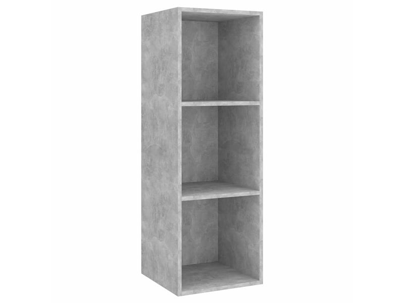  Lot de 2 meuble tv mural, meuble tv suspendu gris béton bois d'ingénierie shl91069  - Conforama D