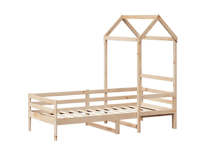 Lit simple- lit adulte - lit de jour avec toit sans matelas 80x200 cm bois massif - Conforama B