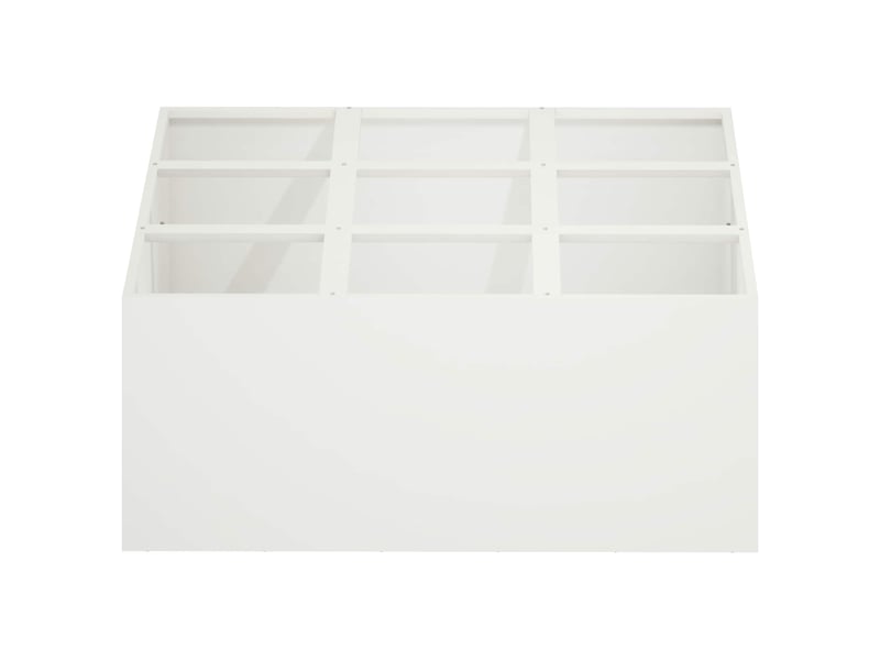  Jardinière - cache-pot de jardin blanc 100 x 100 x 20 cm  - Conforama C