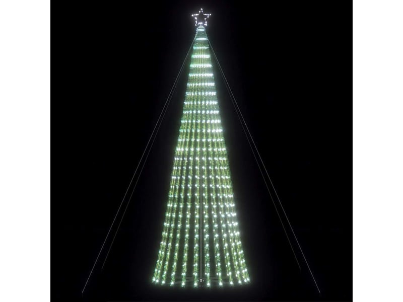Sapin de noël, arbre de noël à led 1028 led blanc froid 403 cm - Conforama B