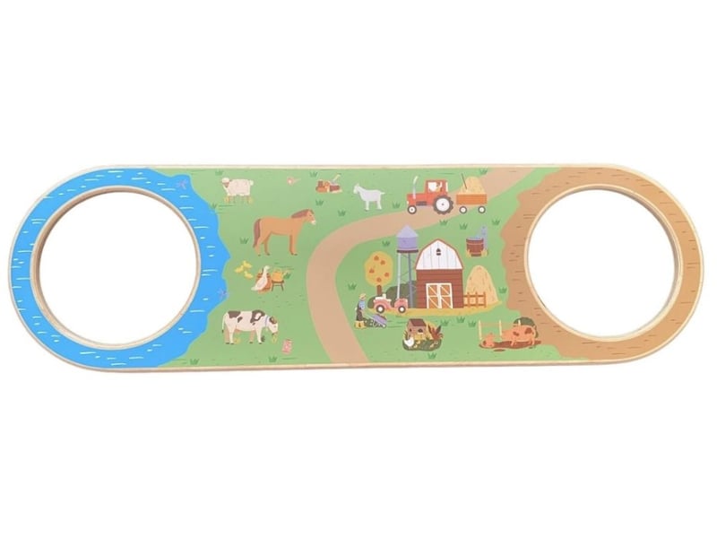  Balance play en bois - ferme 1186 - Conforama A