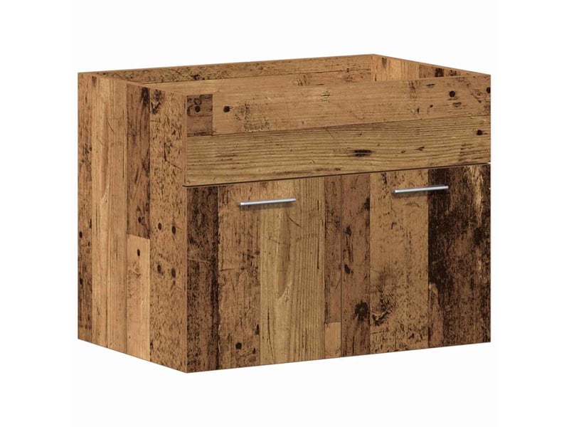  Armoire de salle de bain, cabinet de salle de bain bois ancien 60 x 38,5 x 46 cm cf65054  - Conforama E