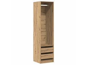 Garde-robe, armoire de rangement chêne artisanal 50x50x200 cm bois d'ingénierie shl81504