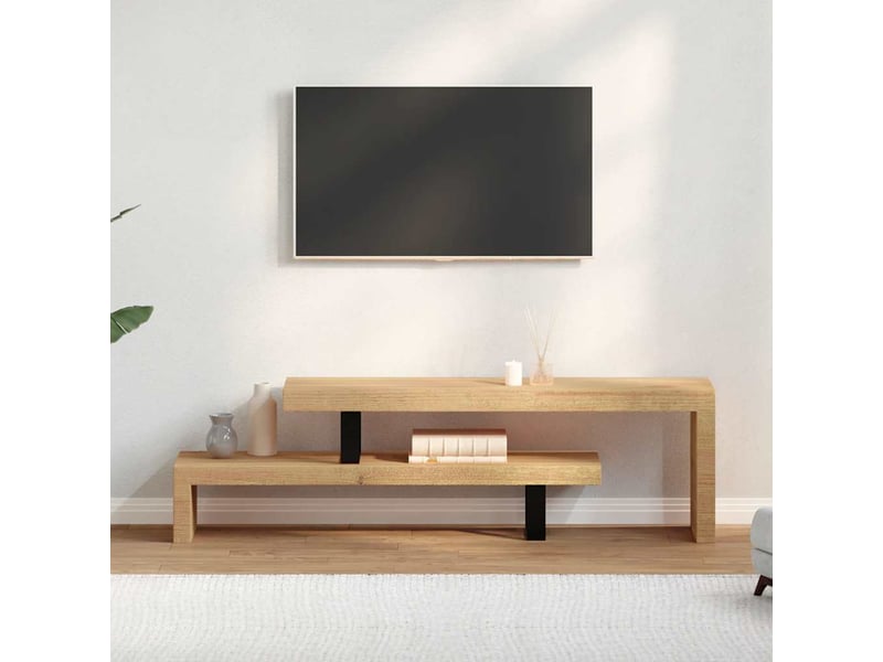  Meuble tv - banc tv - meuble de rangement bois de manguier massif  - Conforama C