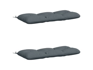 Lot de 2 coussins de banc, coussins d'assise vianen 100 % polyester bleu cf57638
