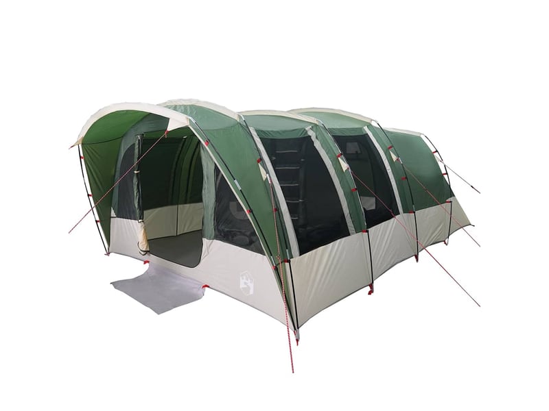  Tente de camping, tente familiale tunnel 8 personnes vert imperméable shl89794  - Conforama C