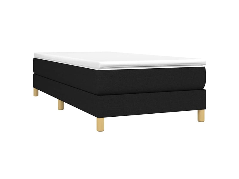  Lit simple- lit adulte -  cadre de lit à lattes noir 100x200 cm tissu  - Conforama B