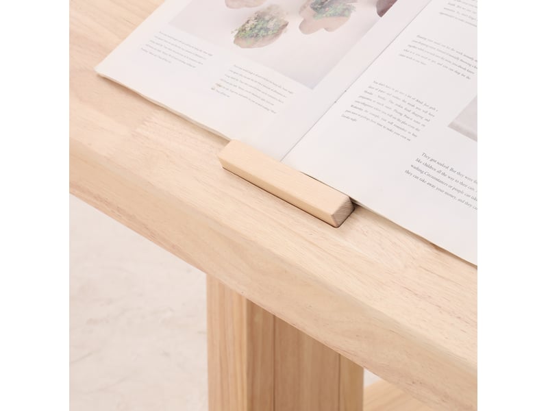  Bureau enfant réglable en bois clair avec plateau inclinable 0-43°, rangement intégré, dès 6 ans, utile  - Conforama D