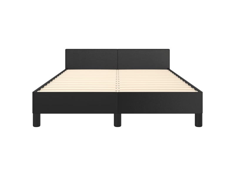 Lit double- lit adulte - cadre de lit sans matelas noir 120x190 cm similicuir - Conforama D