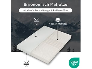 Matelas 160x200 cm MODENUIT Mousse soutien Ferme épaisseur 20 cm