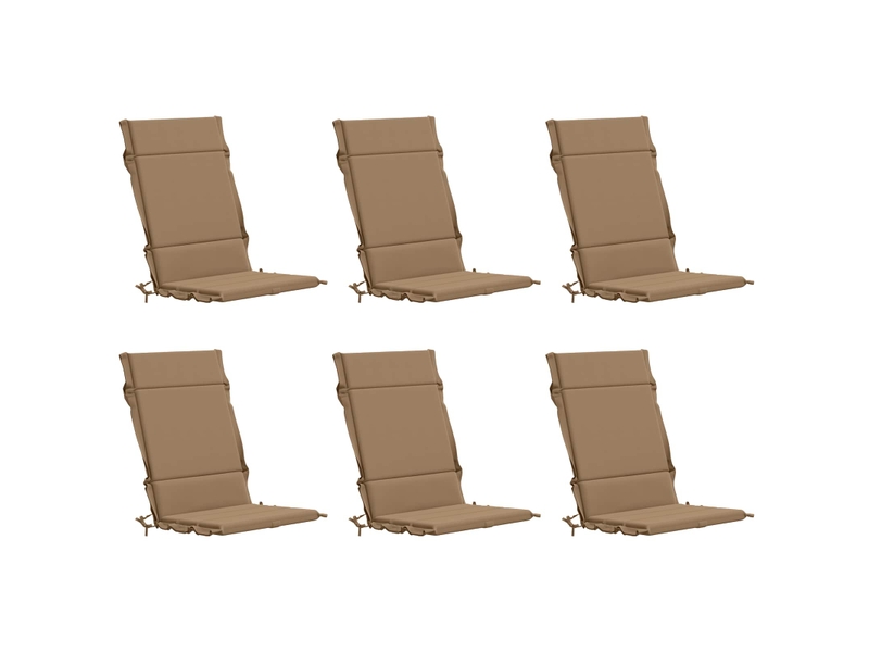  Lot de 6 coussins de chaise à dossier haut gemert cf59364  - Conforama A