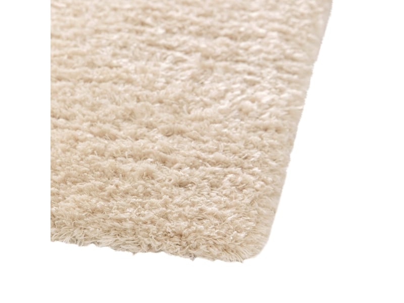  Tapis shaggy doux à relief géométrique beige 120x170  - Conforama C