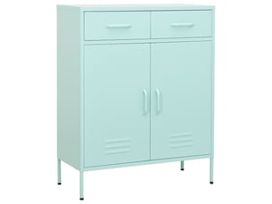 Armoire de rangement, rangement bureau vert menthe 80x35x101,5 cm acier shl7634