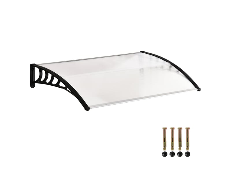  Auventtoit de protection, résistant aux uv et à l'eau, 90 x 150 x 25 cm, blanc  - Conforama A