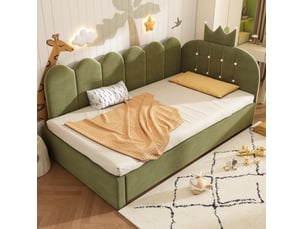 Lit gigogne 90x200 cm MAISENTIEL coloris vert