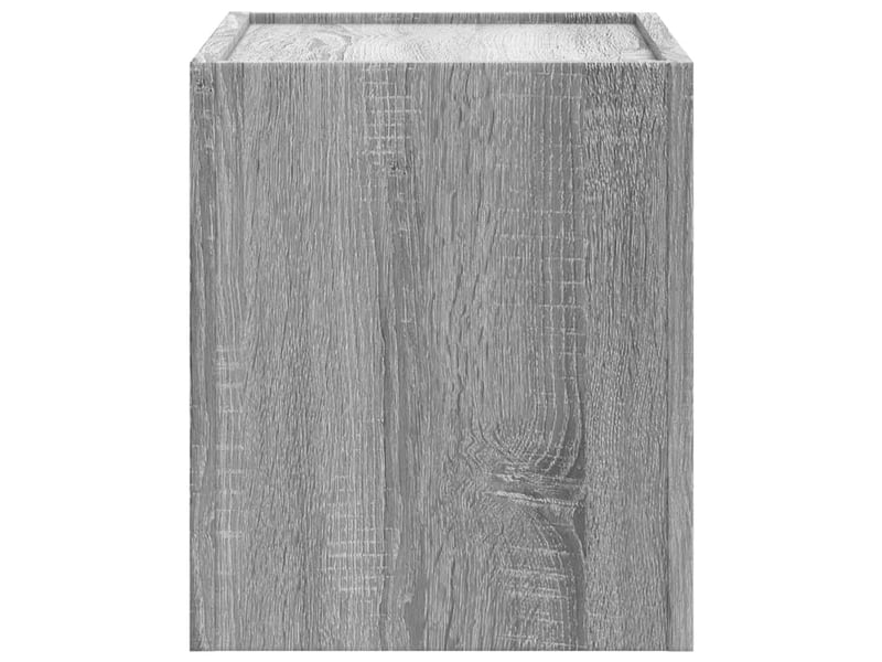  Table de chevet - cabinet de chevet - table de nuit murale sonoma gris 45x30x35 cm  - Conforama D