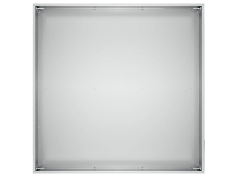  Jardinière - cache-pot de jardin argenté 60 x 60 x 30 cm acier galvanisé  - Conforama D
