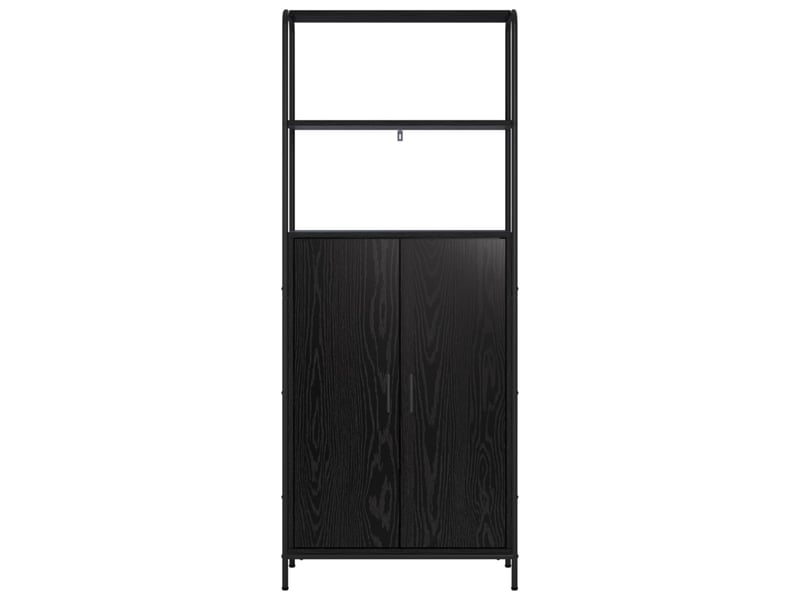  Haut armoire, armoire de rangement chêne noir 40x33x161 cm bois d'ingénierie shl52383  - Conforama D