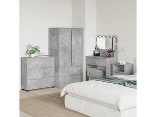 Commode 1 tiroir(s)    <strong></strong> <strong></strong> coloris gris largeur 80 cm