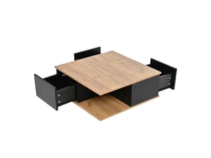 Table basse carré(e) coloris bicolore OOIILLEE Luxe haut de gamme - 70 cmx70 cm