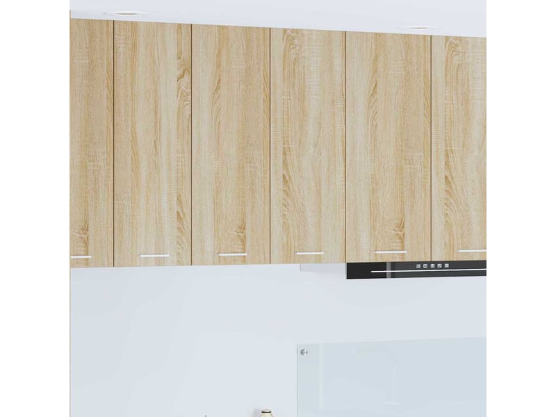 Meuble de rangement cuisine, armoire suspendue chêne sonoma 60x31x80cm - Conforama B