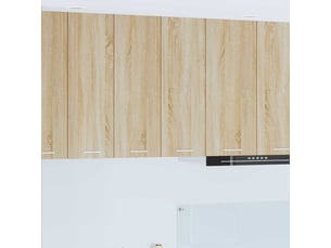 Meuble de rangement cuisine, armoire suspendue chêne sonoma 60x31x80cm