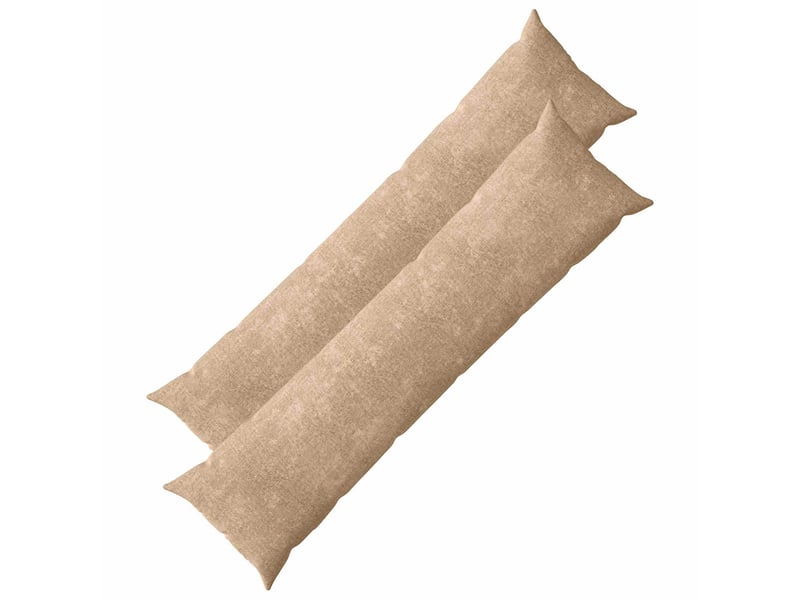  Lot de 2 housses de coussin heerlen taupe 40 x 145 cm tissu chenille cf49219  - Conforama A