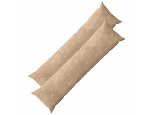 Lot de 2 housses de coussin heerlen taupe 40 x 145 cm tissu chenille cf49219
