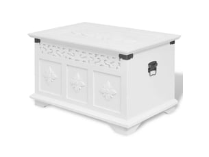Ensemble de deux coffres de rangement blanc