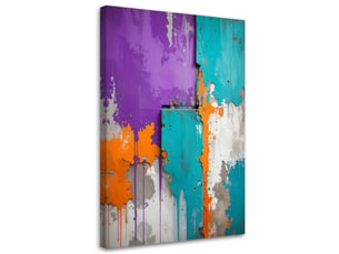 Tableau moderne, abstraction colorée 80x120