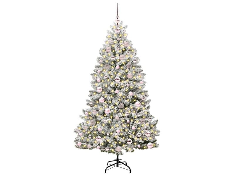 Sapin de noël - arbre de noël artificiel 180 cm 300 led blanc chaud - Conforama C