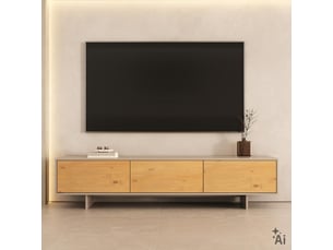 Meuble tv coloris beige <strong>IDIMEX</strong> <strong></strong>