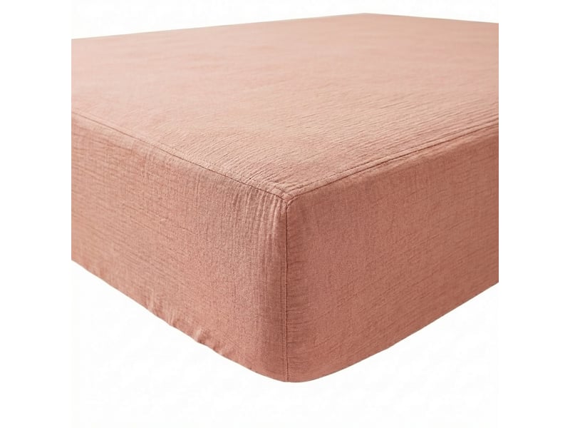  Drap housse 140x190+30 cm gaze de coton hampton bay PD25115 - Conforama A