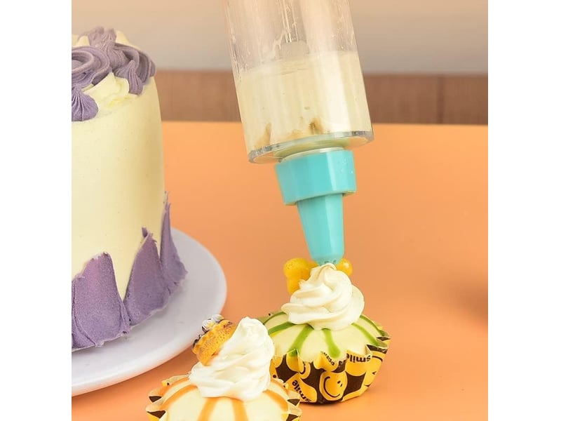  Seringue à garnir pâtisserie multifonction - pour gâteaux, beignets, crème et biscuits - utilisation à une main - 8 pièces  - Conforama D