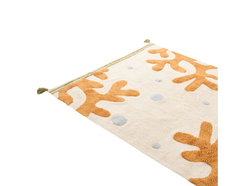 Tapis enfant jajpur beige clair 140 x 200 cm coton - Conforama D